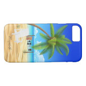 Naam illustratie Tropische zanddoorsnede Case-Mate iPhone Case (Achterkant (Horizontaal))