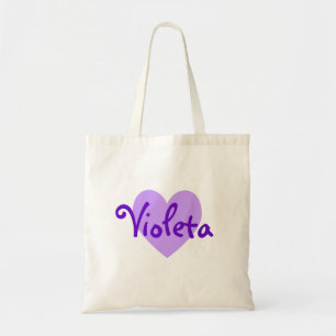 Naam in het Paars Tote Bag