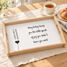 Naam in Schreef Quote Ontbijt op Bed