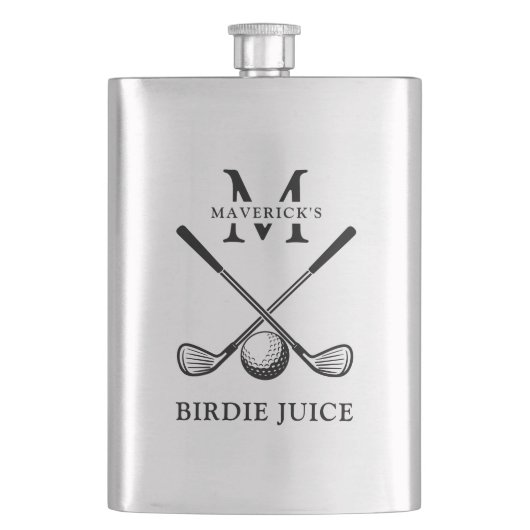Naam & Initiaal Birdie Juice Golf Flacon (Voorkant)