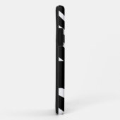 NAAM INITIAAL BLACK ZEBRA STRIPES Case-Mate iPhone CASE (Achterkant/rechts)