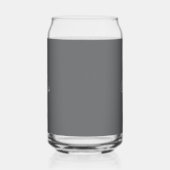 Naam initiaal | Charcoal Grey Beverage Blikvorm Glas (Rechts)