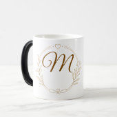 Naam & Initiaal Gouden Monogram Magic Mok (Voorkant links)