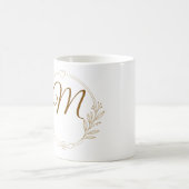 Naam & Initiaal Gouden Monogram Magic Mok (Center)
