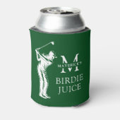 Naam & Initiaal Grappige Vogeltjes Sap Golf Blikjeskoeler (Blikje Achterkant)