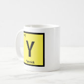 Naam Initiaal jaar Periodieke Tabel X Y Z Koffiemok (Voorkant links)