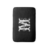 naam initiaal monogram badmat monogram (Voorkant Verticaal)