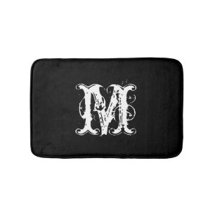 naam initiaal monogram badmat monogram