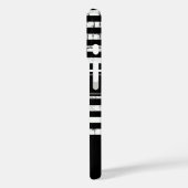 Naam initiaal zwart/wit gepersonaliseerd Case-Mate iPhone case (Achterkant / Links)