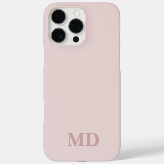 naam initialen monogram iPhone 16 Pro Max hoesje (Achterkant)