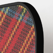 Naam Initialen op Royal Stewart Tartan Print, Pickleball Paddle (Links Detail)