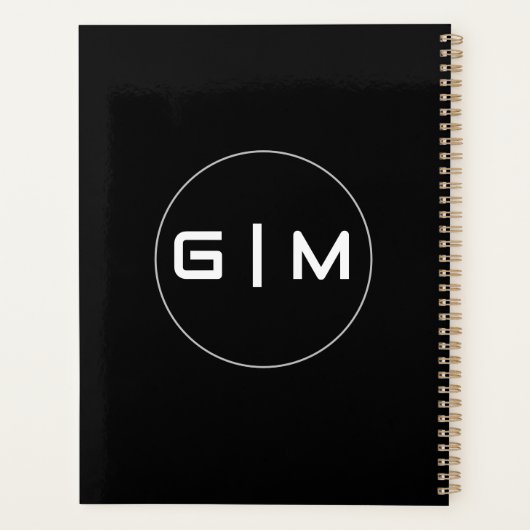 Naam initialen planner (Achterkant)
