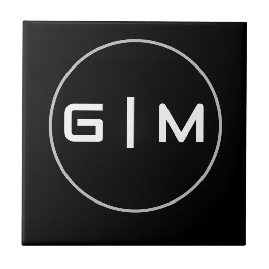 Naam  initialen tegeltje (Voorkant)