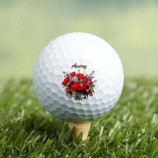 Naam/ Initieel Bloemengolfballen Golfballen (Insitu Shirt)