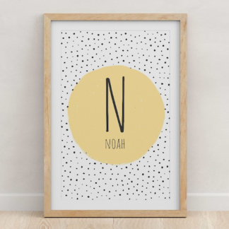 Naam Initiele Print - Kinderkamer - Kinderkamer