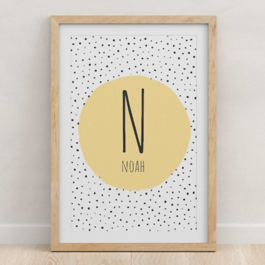 Naam Initiele Print - Kinderkamer - Kinderkamer