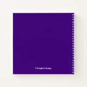 naam Iris paarse bloemboho Notitieboek (Achterkant)