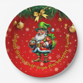 Naam - Irish Nollaig Shona Duit Merry Christmas 9" Papieren Bordje