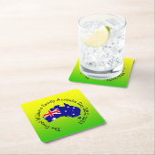 Naam Jaar Australië Dag BBQ toevoegen Kartonnen Onderzetters (Insitu)