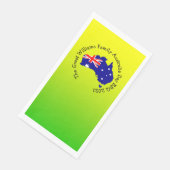 Naam Jaar Australië Dag BBQ toevoegen Servet (Hoek)