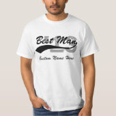 Naam/jaar Best Man T-shirt (Voorkant)