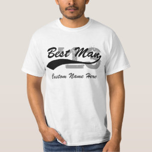 Naam/jaar Best Man T-shirt