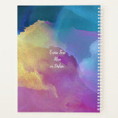 Naam/Jaar/Paarse Blauwe Agaat Planner (Achterkant)
