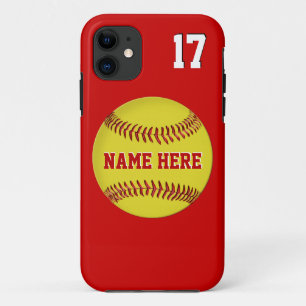 Naam, Jersey Number Softball iPhone 5S-tallen, 5 iPhone 11 Hoesje