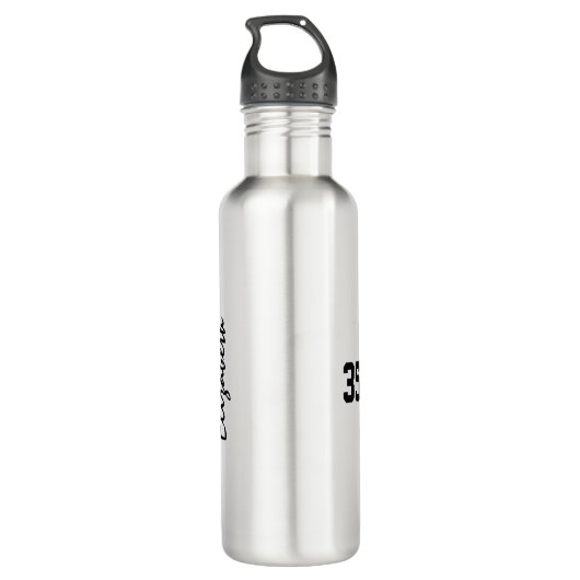 Naam Jersey Nummer Aangepaste Meisjes Volleybal Waterfles (Achterkant)