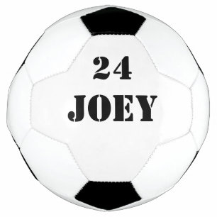 Naam Jersey Nummer Zwart Lettertype 4Joey Voetbal