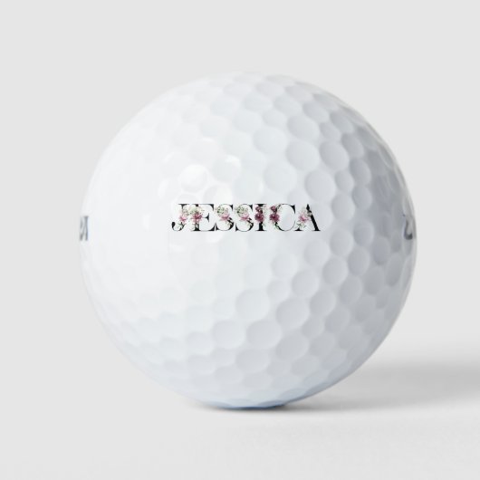 Naam Jessica. Golfballen (Voorkant)
