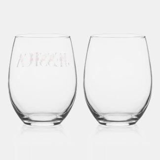 Naam Jessica. Wijnglas Zonder Voet