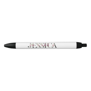 Naam Jessica. Zwarte Inkt Pen