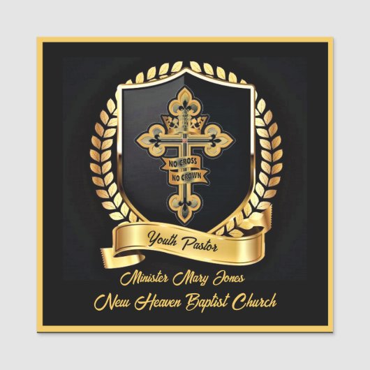 Naam jeugdpastor naamplaatje (Voorkant)