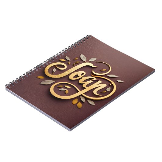 Naam Joan Notitieboek (Linkerzijde)