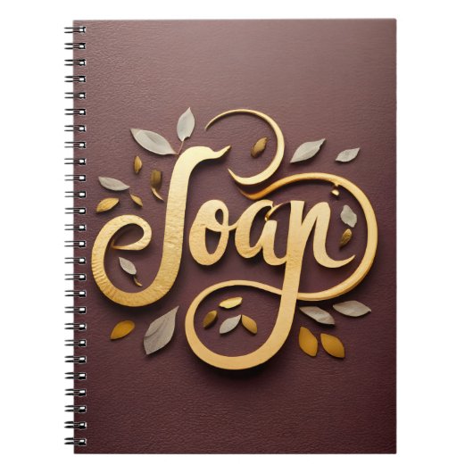 Naam Joan Notitieboek (Voorkant)