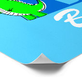 Naam Jongen Aangepaste Letter Poster (Hoek)