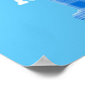Naam Jongen Aangepaste Plaid Letter I Poster (Hoek)