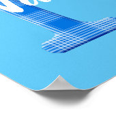 Naam Jongen Aangepaste Schotse Ruit Letter N Poster (Hoek)