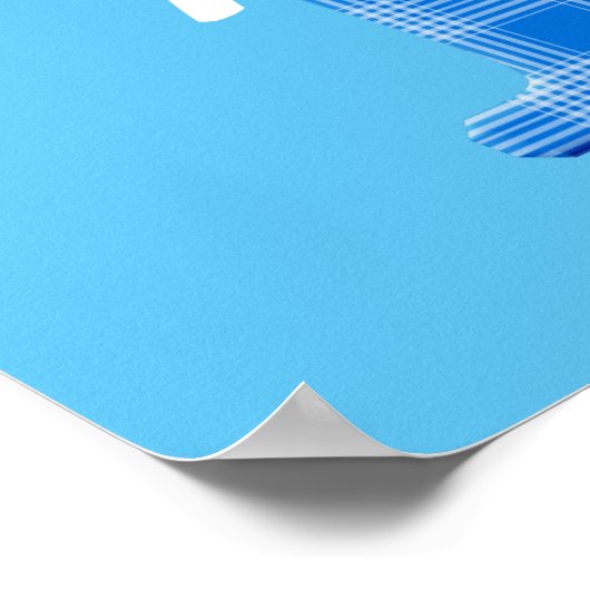 Naam Jongen Aangepaste Schotse Ruit Letter Y Poster (Hoek)