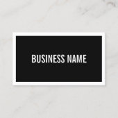 Naam jouw naam of bedrijf | Vet witte rand Visitekaartje (Voorkant)