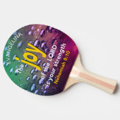 Naam Joy of the Lord Ping Pong Paddle Tafeltennisbatje (Zijkant)