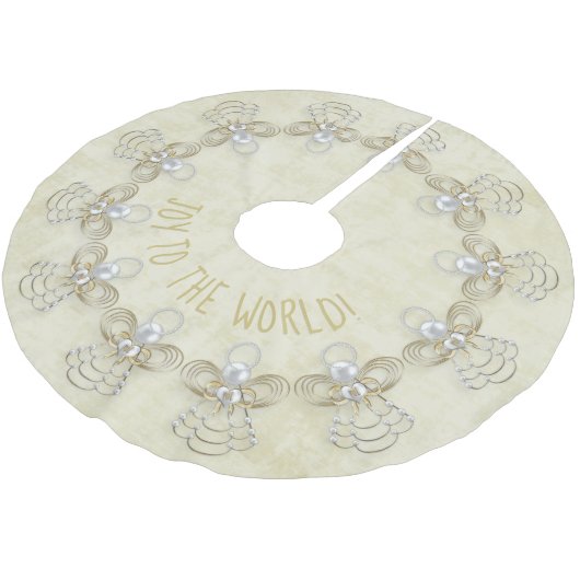 Naam: 'Joy to the World' kerstenkreel Kerstboom Rok (Gekanteld)