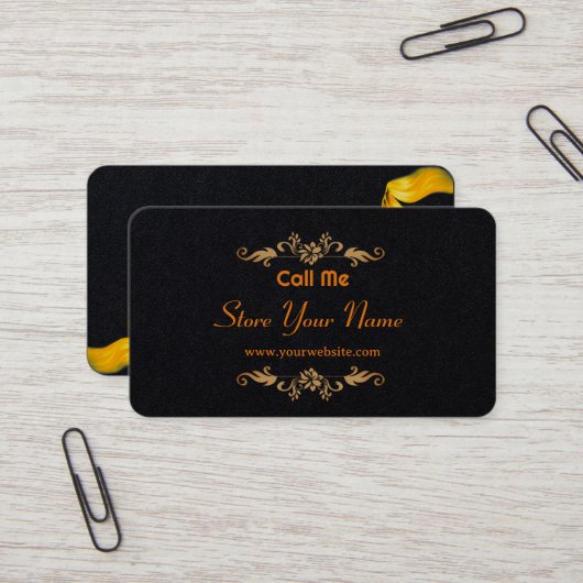 Naam Kaart | Kaart Elegan Visitekaartje (Voorkant / Achterkant in situ)