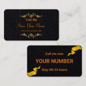 Naam Kaart | Kaart Elegan Visitekaartje (Voorkant / Achterkant)