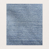 Naam-kaart plaatsen - Denim Visitekaartje (Binnenkant ongevouwen)