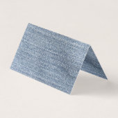 Naam-kaart plaatsen - Denim Visitekaartje (Achterkant)