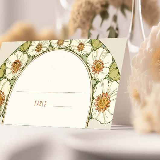 Naam Kaarten Bindtafel Art Nieuw