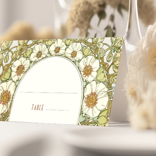 Naam Kaarten Bindtafel  Art Nieuw