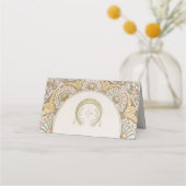 Naam Kaarten Bindtafel  Art Nieuw Plaatskaartje (Achterkant)